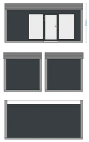 Bürocontainer 6,00 × 2,90 m